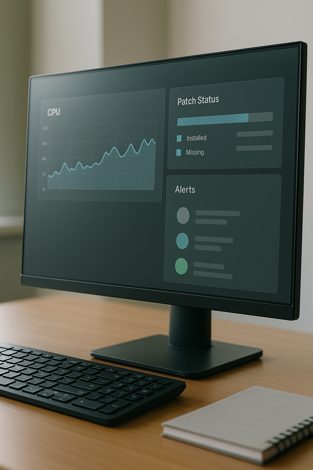 Managed IT Services Prestonsburg KY device monitoring and patching dashboard